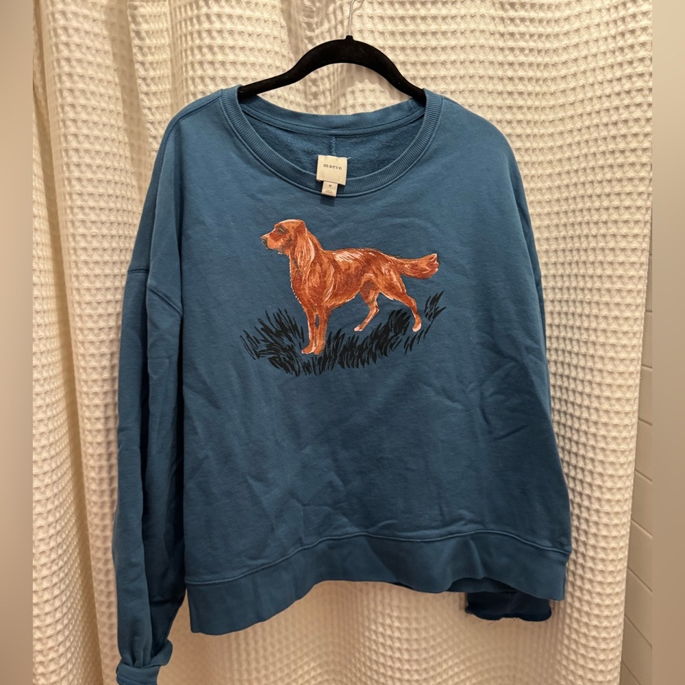 Anthropologie Golden Retriever Sweatshirt